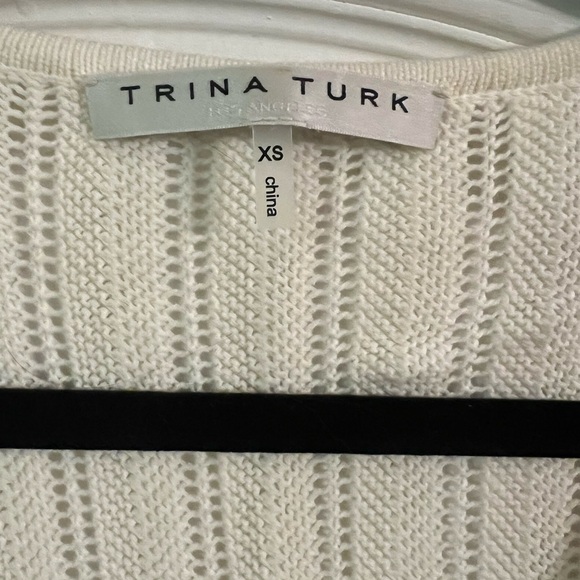 Trina Turk White Knit Sweater - Picture 4 of 5